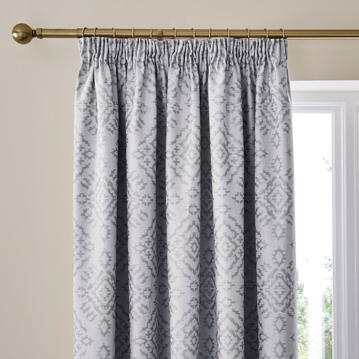 Dunelm Azira Navy Blackout Pencil Pleat Curtains Navy ShopStyle