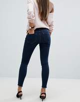Thumbnail for your product : ASOS Design Lisbon Skinny Mid Rise Jeans In Dark Wash Blue In Ankle Grazer Length