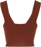 Thumbnail for your product : AMUR Amur Fitz Sleeveless Knit Cropped Top