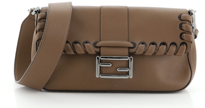 fendi whipstitch baguette