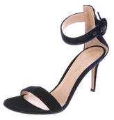 Thumbnail for your product : Gianvito Rossi Velvet Ankle Strap Sandals