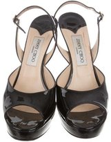 Thumbnail for your product : Jimmy Choo Patent Leather Platform Sandals