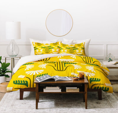 Deny Designs Raven 3 Piece Duvet Cover Set