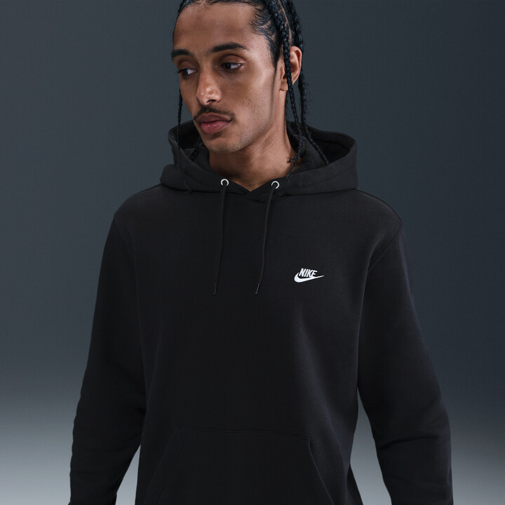 Nike Men's Club Pullover Fleece Hoodie in Black | FN3859-010