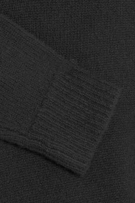 Theory Cropped Cashmere Hoodie - Black