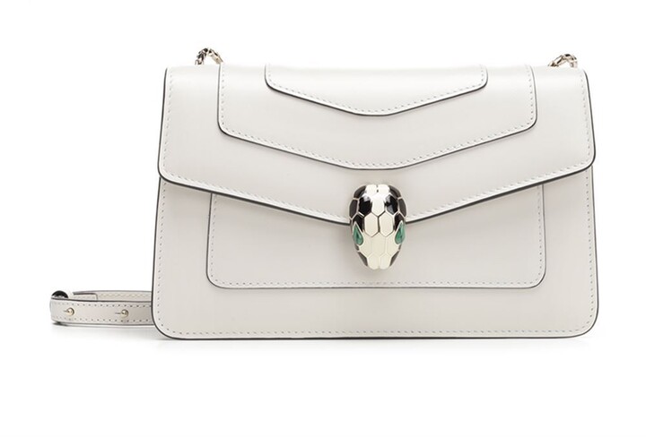 white bvlgari bag