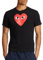 Thumbnail for your product : Comme des Garcons Play Logo Print Crewneck Tee
