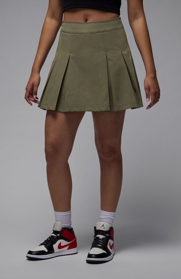 Jordan Poolside Pleated Miniskirt