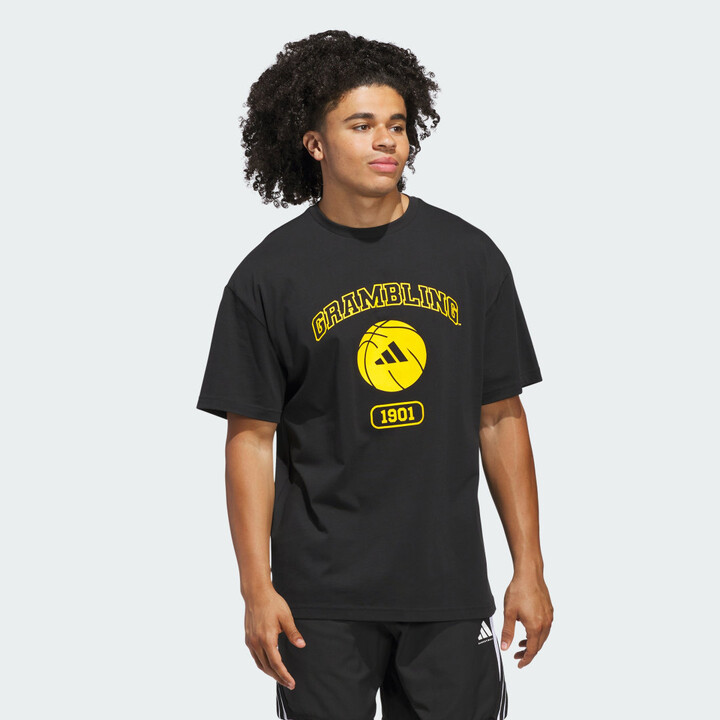adidas Grambling State Tigers Chapter Basketball Tee Black S Mens