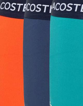 Lacoste Colors Trunks 3 Pack in Microfibre