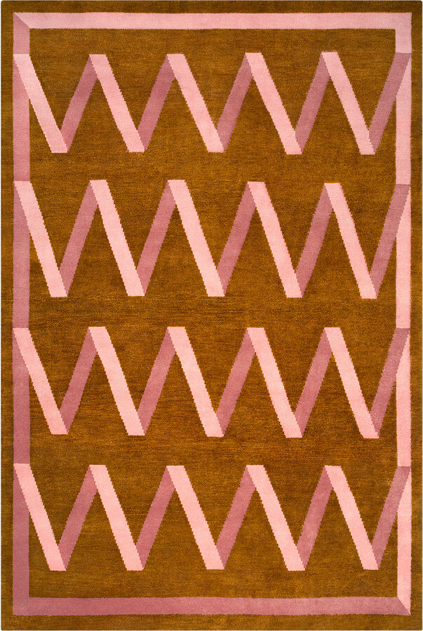 Nordic Knots Folding Ribbon 6'x9' Wool Rug