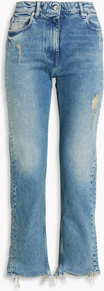 Maison Margiela Faded high-rise straight-leg jeans - ShopStyle