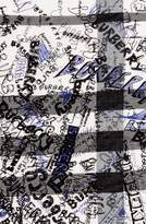 Thumbnail for your product : Burberry Sketchbook Text Mega Check Silk & Cotton Scarf