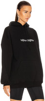 Thumbnail for your product : Balenciaga Medium Fit Hoodie in Black/White | FWRD