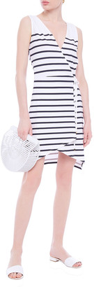Heidi Klein Maine Striped Stretch-jersey Mini Wrap Dress