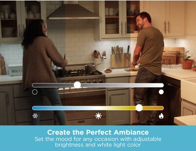 PureOptics™ LED by BLACK+DECKER® 4-Light LED 9" Under Cabinet Light Bar