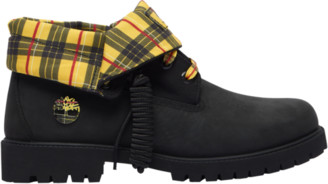 Timberland Roll-Top Dress Boots - Black Plaid - ShopStyle