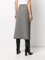 Thumbnail for your product : Escada Houndstooth Print Midi Skirt
