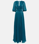 Thumbnail for your product : Costarellos Brennie iridescent georgette gown