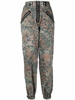 Thumbnail for your product : Diesel P-Borgogna-Pat slouchy trousers