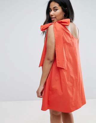 ASOS Curve Bow And Tie Detail Sundress