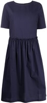 Thumbnail for your product : Roberto Collina Short Sleeve Ruffled Skirt Dress