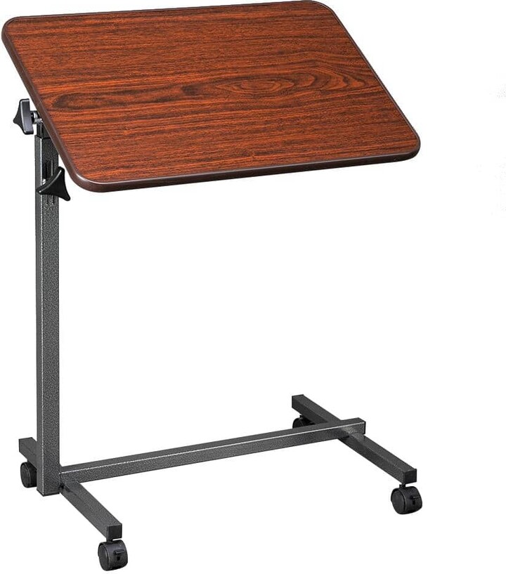 Outopee 24 in. W Retangular Brown Computer Desk with Wheel