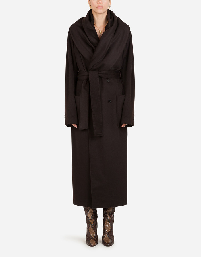 Dolce & Gabbana Belted Cashmere Robe Coat ShopStyle
