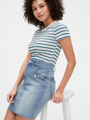 the gap denim skirt