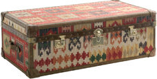 Andrew Martin Kilim Block Coffee Table with Storage