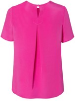 Thumbnail for your product : Adam Lippes Short Sleeve Back Pleat Top