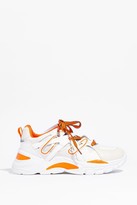 Thumbnail for your product : Nasty Gal Womens Mesh Two Tone Chunky Sneakers