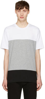 Rag & Bone White and Grey Precision T-Shirt