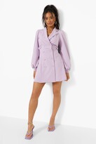 Thumbnail for your product : boohoo Blouson Sleeve Blazer Dress