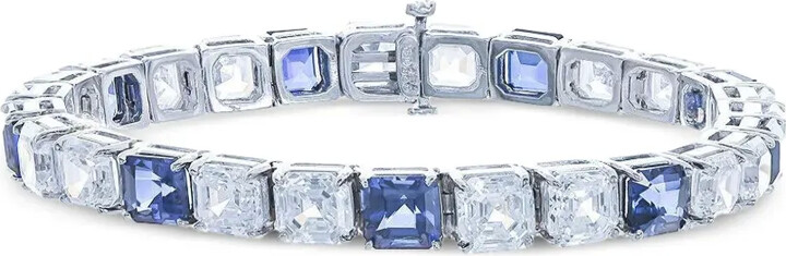 FANTASIA Alternating sapphire and diamond bracelet