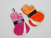Thumbnail for your product : Ralph Lauren Tie Die Orange Blue 3 Pk No Show Below Ankle Ghost Socks Polo Logo