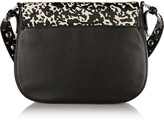 Thumbnail for your product : MICHAEL Michael Kors Heyes printed calf hair and leather shoulder bag