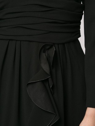 Paule Ka Long-Sleeve Maxi Dress
