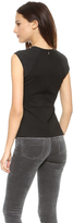 Thumbnail for your product : Rebecca Taylor Diamond Stretch Wrap Top