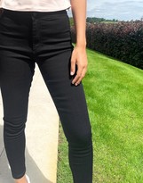 Thumbnail for your product : Vero Moda Petite high waisted jeans in black