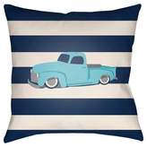 Thumbnail for your product : Surya Truck Striped Throw Pillow