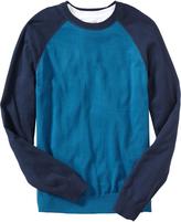 Thumbnail for your product : Old Navy Men's Crew-Neck Baseball Sweaters