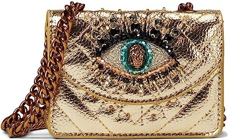 Kurt Geiger Micro Kensington Eye (Gold) Handbags - ShopStyle Shoulder Bags