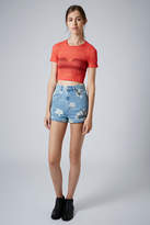 Thumbnail for your product : Topshop Bobble lace crop top