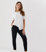 Thumbnail for your product : ASOS Maternity DESIGN Maternity under the bump ultimate jersey peg trousers in black