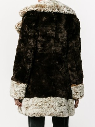 Alessandra Rich Faux Fur Coat