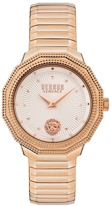 Versus By Versace Women's Paradise Cove Rose Gold-Tone Stainless Steel Bracelet Watch 37mm