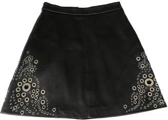 Michael Kors Black Leather Skirts