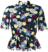 Thumbnail for your product : Erdem floral guipure lace top