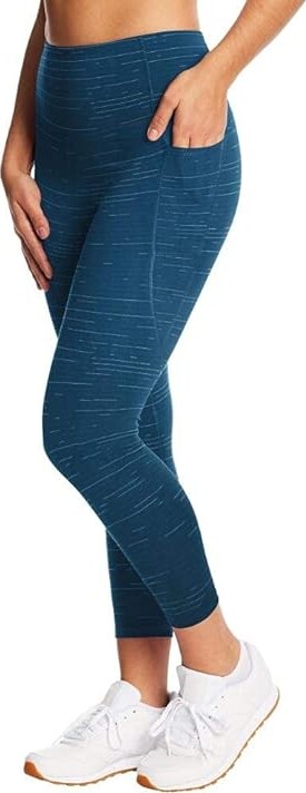 C9 Champion Women's High Waist Cropped Legging (Jetson Blue/Aqua Tonic)  Women's Clothing - ShopStyle
